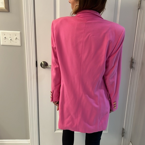 Pink Escada blazer with gold buttons double breasted - Picture 3 of 8